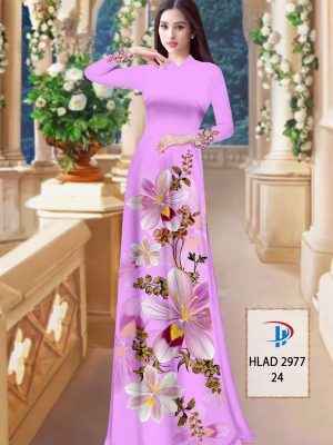 Vải Áo Dài Hoa In 3D AD HLAD2977 27